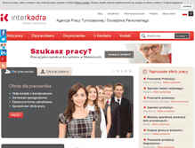 Tablet Screenshot of interkadra.pl